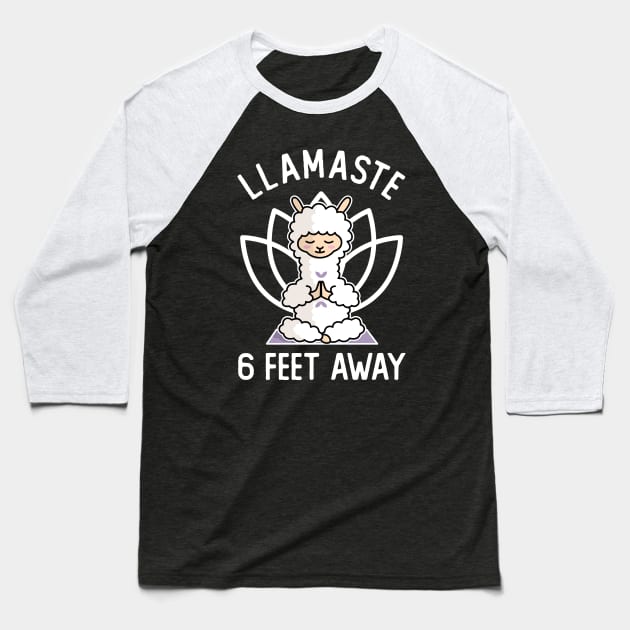 Llamaste 6 Feet Away Baseball T-Shirt by DetourShirts